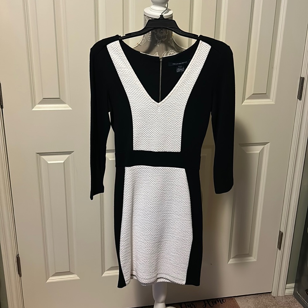 Black and White French Connection Dress